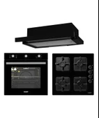EXEP  BEGİN SİYAH 3 LÜ ANKASTRE SET (E5E-EO320-EF240) - 1
