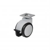 Hts Büro Tipi Tablalı Dönerli Frenli Mobilya Tekeri Gri Kod : 561 - 1