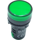 220V Led Sinyal Lambası 22Mm Yeşil - 1