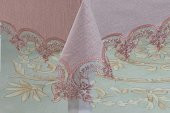 Finezza Ahsen Dantelli Etamin Kumaş Sofra Takımı 8 Kşl. 170x230 cm 17 Prç. - 191 - 3