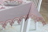 Finezza Ahsen Dantelli Etamin Kumaş Sofra Takımı 8 Kşl. 170x230 cm 17 Prç. - 191 - 6