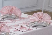 Finezza Ahsen Dantelli Etamin Kumaş Sofra Takımı 8 Kşl. 170x230 cm 17 Prç. - 191 - 7