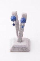 Lapis Lazuli Doğal Taş Küpe - 2