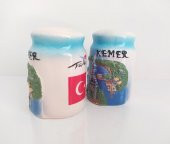 Seramik İkili Tuzluk Biberlik Baharatlık - 3