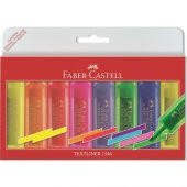 Faber Castell Şeffaf Gövde Fosforlu Kalem 6+2 Renk - 1
