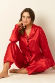 DoReMi Uzun Kollu Saten Pijama Takımı - 5