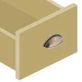 Çanak Çekmece Mutfak Dolap Kapak Kulpu Kulbu 64 mm Metal Kulp - 10