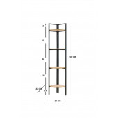 Köşe Kitaplık, Metal Kitaplık, Duvar Rafı, Çiçeklik - 3
