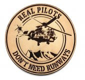 REAL PILOTS DONT NEED RUNWAYS COUGAR Deri PEÇ - Arma - Askeri Patch - 1