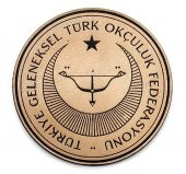 GELENEKSEL TÜRK OKÇULUK FEDERASYONU Deri PEÇ - Arma - Askeri Patch - 1