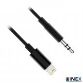Winex AX37 Gfz Lightning to 3.5mm Aux Ses Kablosu Siyah - 2