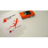 Audi S Line Quattro Gecko Logo Motor Kapağı Damla Silikon Plaka Logo Arma Amblem Yeni Stil - 1