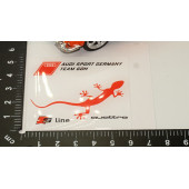 Audi S Line Quattro Gecko Logo Motor Kapağı Damla Silikon Plaka Logo Arma Amblem Yeni Stil - 6