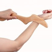 Wmoloxs Ahşap Terapi Masaj Aleti Selülit Giderici Lenf Drenaj Masajı Sıkılaştırıcı 100 Doğal - 4