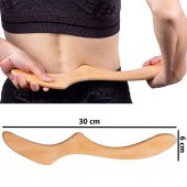 Wmoloxs Ahşap Terapi Masaj Aleti Selülit Giderici Lenf Drenaj Masajı Sıkılaştırıcı 100 Doğal - 5