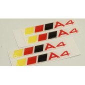 Audi A4 Logo Motor Kapağı Damla Silikon Plaka Logo Arma Amblem Yeni Stil thumbnail 4