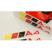 Audi A4 Logo Motor Kapağı Damla Silikon Plaka Logo Arma Amblem Yeni Stil thumbnail 6