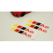 Audi A6 Logo Motor Kapağı Damla Silikon Plaka Logo Arma Amblem Yeni Stil thumbnail 3