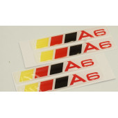 Audi A6 Logo Motor Kapağı Damla Silikon Plaka Logo Arma Amblem Yeni Stil thumbnail 4