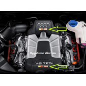 Audi A6 Logo Motor Kapağı Damla Silikon Plaka Logo Arma Amblem Yeni Stil thumbnail 5