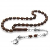 Nipora Kararmaz Metal Püsküllü Koyu Renk Arpa Kesim Kuka Tesbih thumbnail 1