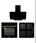 Exep Line Siyah 3 Lü Ankastre Set (Ed401-Eo320-Ef200) - 1