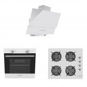 Exep Smart Beyaz 3 Lü Ankastre Set (Ed402-Eo320-Ef200) - 1