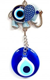 Cam Nazar Boncuklu Filli Mini Duvar Süsü thumbnail 2