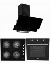 Exep Eco Line Siyah 3 Lü Ankastre Set (Ed401-Eo320-Ef240) - 1