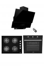 Exep Hero Siyah 3 Lü Ankastre Set (Ed402-Eo320-Ef240) - 1