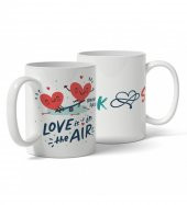 Love İsim Baş Harfli Sevgililer Günü Kupası - 1