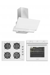 Exep Eco Line Beyaz 3 Lü Ankastre Set (Ed401-Eo320-Ef240) - 1