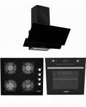 Exep Plus Line Siyah 3 Lü Ankastre Set (Ed401-Eo320-Ef260) - 1