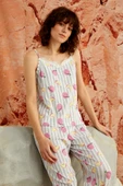 İp Askılı Pegasus Kadın Pijama Takımı- Genç Anne Serisi- Çeyizlik Pijama - 9