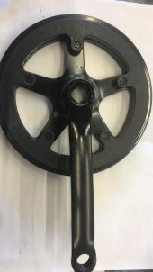 Katlanır Bisiklet Aynakol Çift Muhafaza Korumalı 38t-152mm(Siyah) - 2