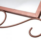 Vitale Ferforje Duvar Aynası Rose 60 cm AK.FE0003 - 3