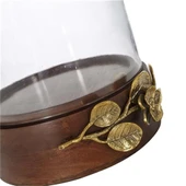 Vitale Diya Ahşap Çiçekli Mumluk 20x32 cm AK.EG0102 thumbnail 6