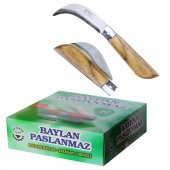 Bayram Aşı Bıçağı ( 10 Adet )  Bağ Bıçağı Paslanmaz Ceviz Aşı Çakısı 22Cm No:3 thumbnail 1