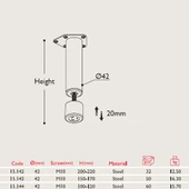 Topak Mobilya Ayağı Parlak Krom 4'lü thumbnail 2