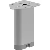 D Profil Metal Mobilya Ayağı Parlak Krom 4'lü thumbnail 5