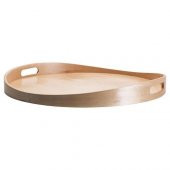 Tepsi Masif Huş Ağacı IKEA Meridyendukkan Şeffaf Vernik 44 cm - 1