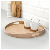 Tepsi Masif Huş Ağacı IKEA Meridyendukkan Şeffaf Vernik 44 cm - 4