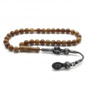 Nipora 1000 Ayar Gümüş Kazaz Püsküllü Açık Renk Küre Kesim Kuka Tesbih - 1