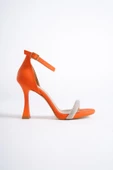 Turuncu Tek Bantlı Platform Kadeh Topuklu Abiye Ayakkabı - Yuffy thumbnail 2