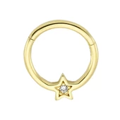 Altın Halka Piercing Yıldız 14 Ayar - 2