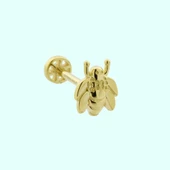 Altın Tragus Piercing Arı 14 Ayar - 1