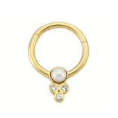 Altın Halka Piercing İnci Form 14 Ayar thumbnail 2