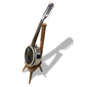 Ahşap  Cümbüş Saz Standı Üç Ayak Stand - 1