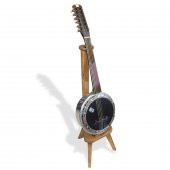 Ahşap  Cümbüş Saz Standı Üç Ayak Stand - 5