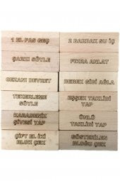 Trendy Toys Cezalı Jenga - Denge Oyunu - 54 Parça Doğal Ahşap Jenga - 1